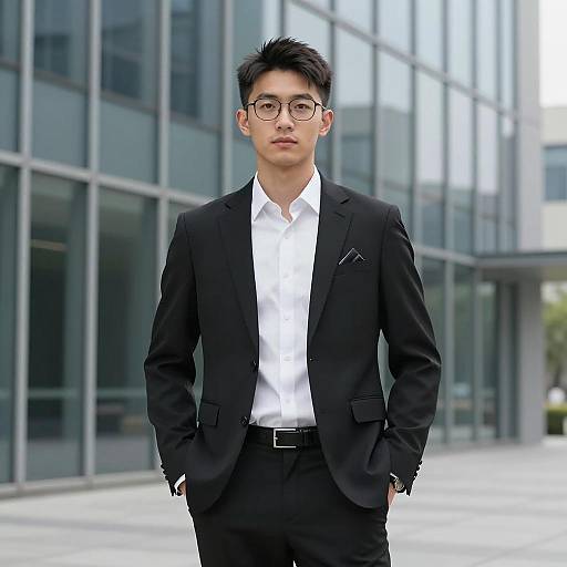 Stylish Young Man in Business Casual Attire