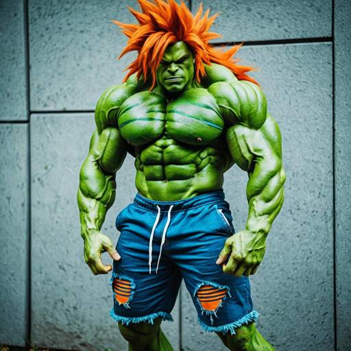 Blanka Cosplay Costume for Muscular Fans
