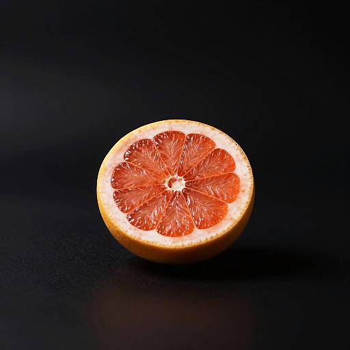 Photorealistic Glowing Grapefruit Still Life