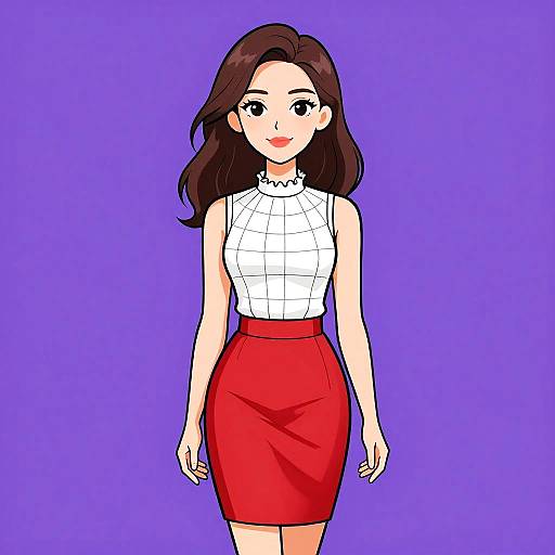 Elegant Woman in Business Casual