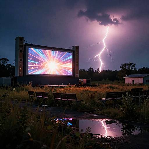 Abandoned Overgrown Drive-In Theater
