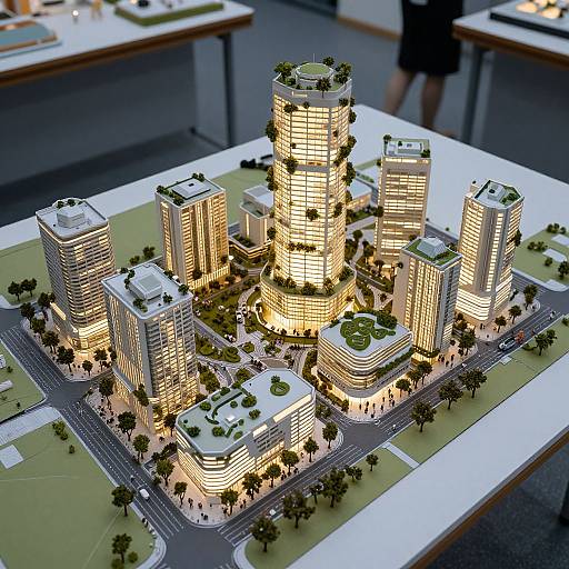 Futuristic City Architecture Model