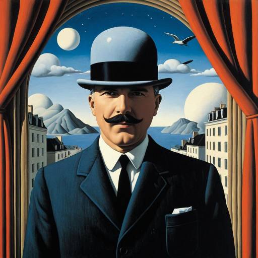 Surreal Dreamscape Inspired by Magritte
