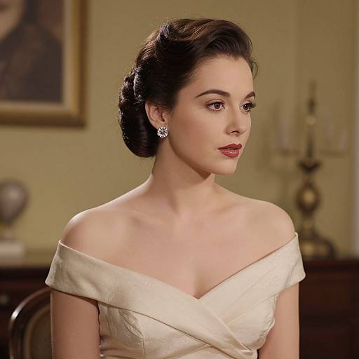 Elegant 1950s Dior-Inspired Glamour