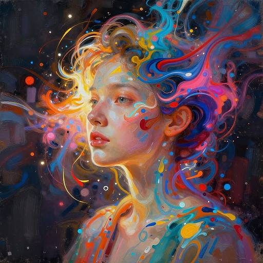 Vibrant AI Photo-to-Art Transformation