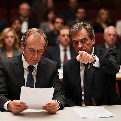 Intense Discussion in a Theater Setting