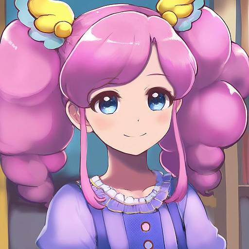 Illustration of Amahane madoka, aikatsu! (series) in the style of Tako (plastic protein)