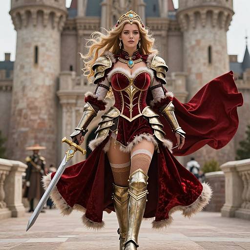 Goddess-Like Flirtatious Knight Girl