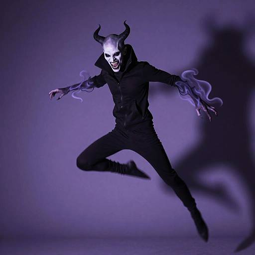 Shadowy Spectral Trickster in Motion