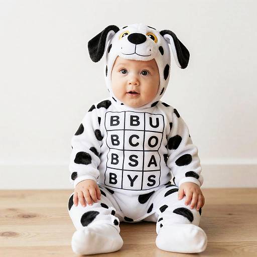 Infant in Dalmatian Costume