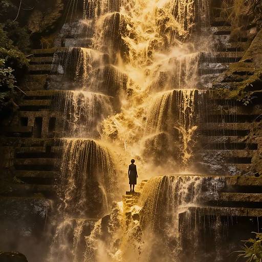 Solitary Journey Through Golden Memories