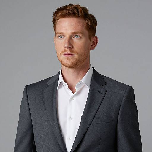 Angelic Ginger Man in Elegant Attire