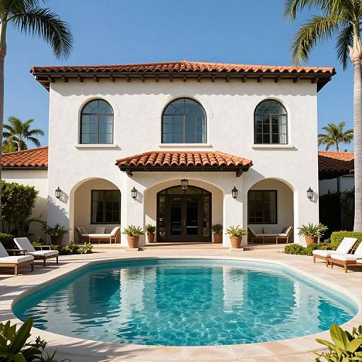 Elegant Stucco Home with Arched Windows
