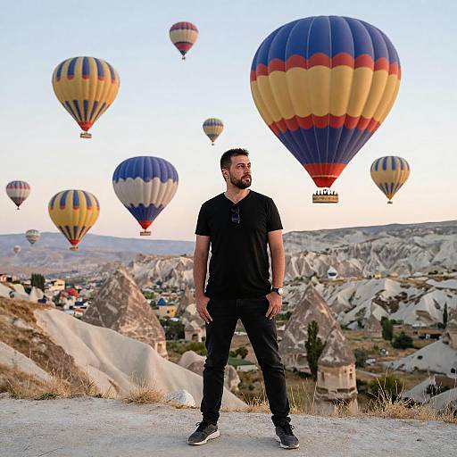 Casual Pose in Scenic Cappadocia