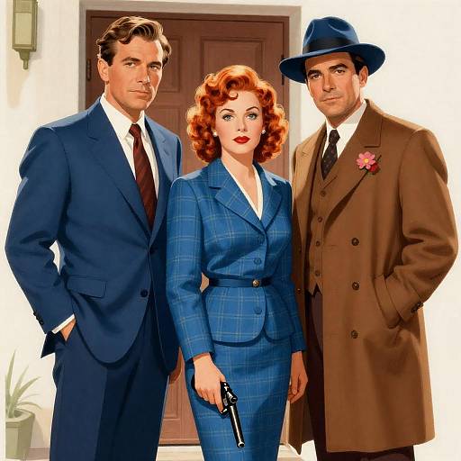 Vintage Movie Poster: Trio by Door