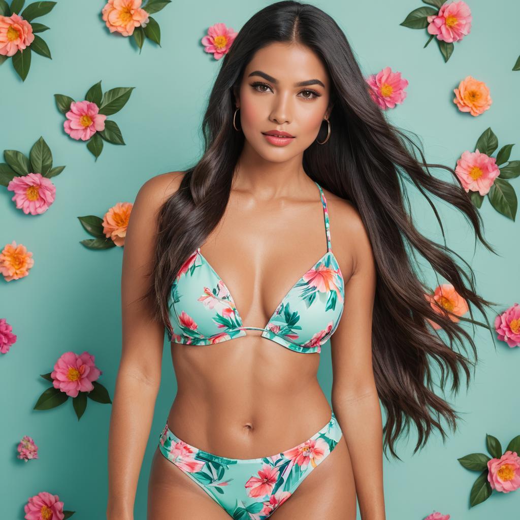 Flirty Influencer in Seafoam Breeze