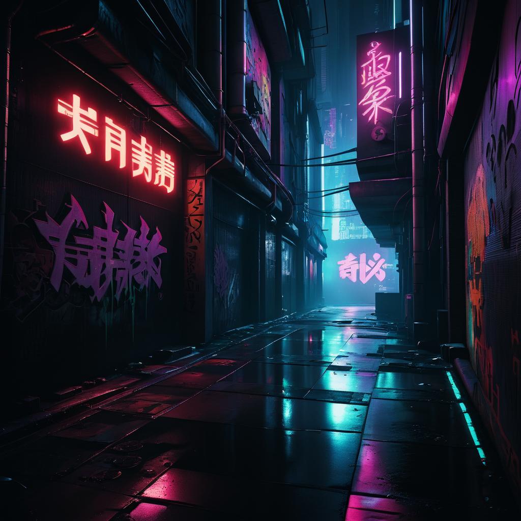 Cyberpunk Alley: A Neon Dreamscape