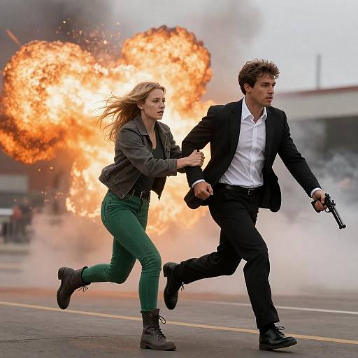 Dramatic Escape from Explosive Danger