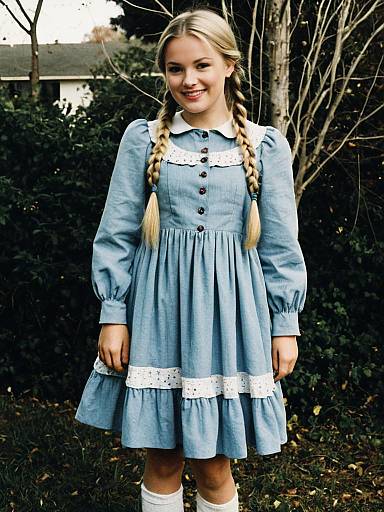 Blonde Annabelle Doll Full-Body Portrait