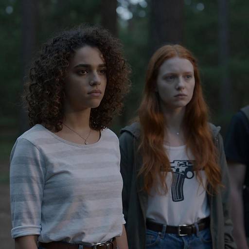 Dusk Forest Portrait of Two Women