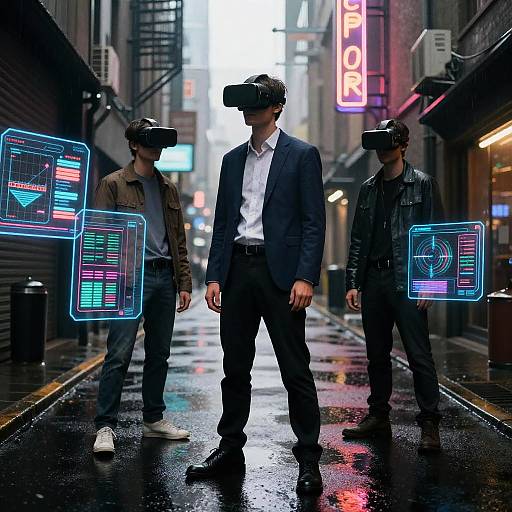 Augmented Reality Neon Alley Portraits