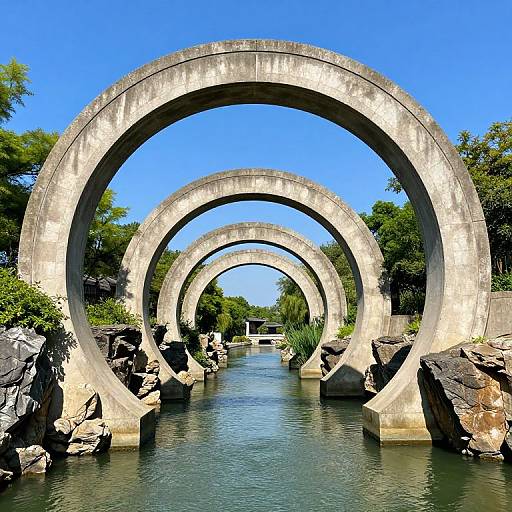Mesmerizing Möbius Archway Over Water