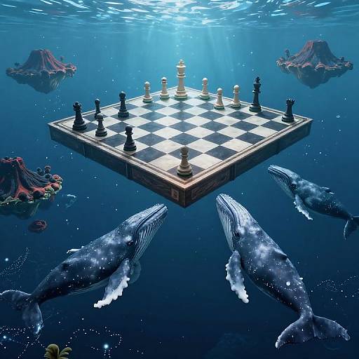 Ethereal Oceanic Chessboard Realm