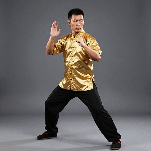 Wing Chun Kung Fu Fighter Pose