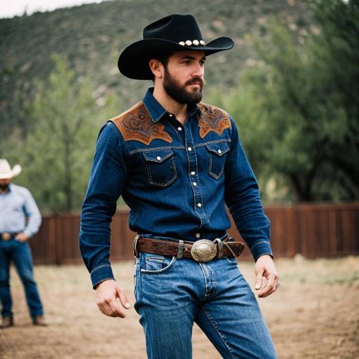 Cowboy Costume Party with Male Focus