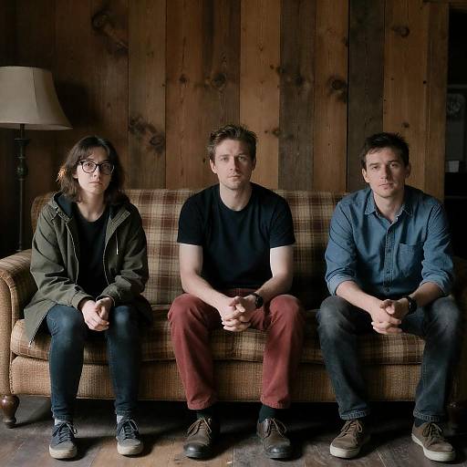 Cozy Gathering in a Rustic Room