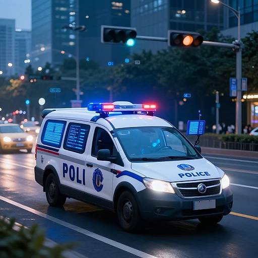 AI-Enhanced Smart City Police Vehicle