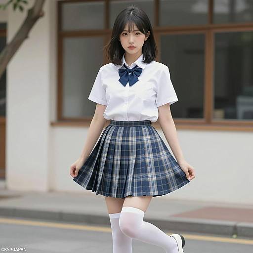 Stylish Asian Woman in Soft Focus