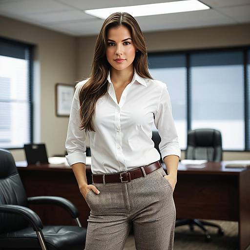 Professional Woman Standing in Office