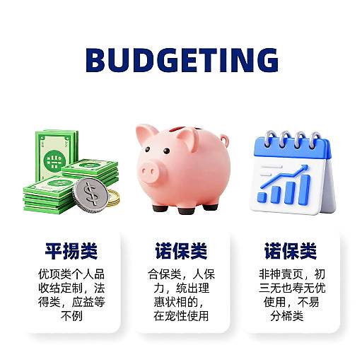 Modern Budgeting Infographic with 3D Icons