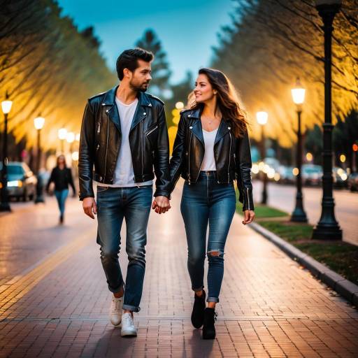 Retro 80s City Stroll at Dusk