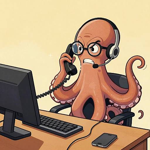 Angry Octopus Calls Tech Support