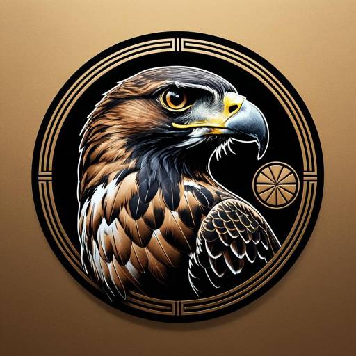 Elegant Harrier Hawk Logo Design