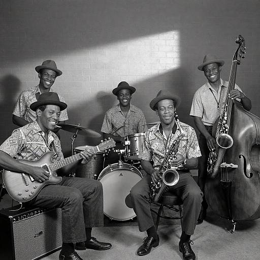 1960s Jazz Band: A Vintage Photography Moment