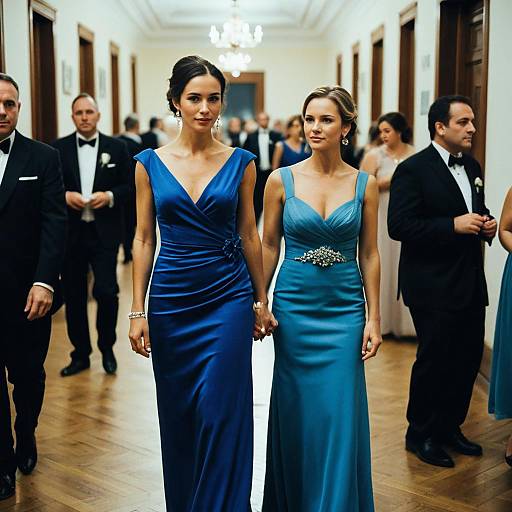 Elegant Evening Wedding Guests