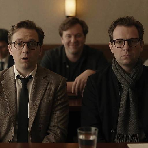 Indoor Photograph of Three Distinct Men