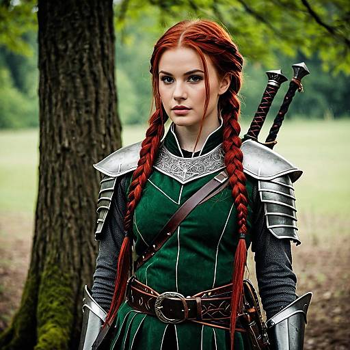 Solo LARP Rogue in Outdoor Setting