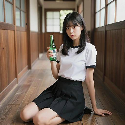 Casual Portrait in Traditional Japanese Setting