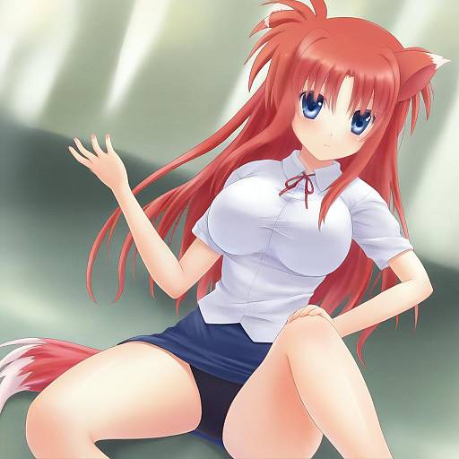 Illustration of Arf, lyrical nanoha in the style of N.g.