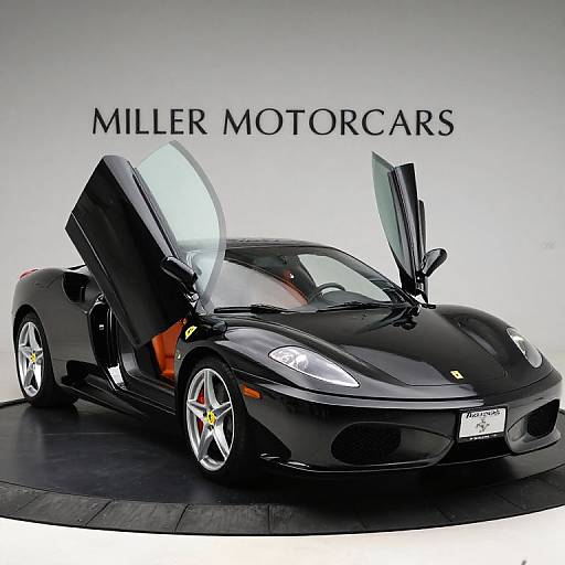 Sleek Black Ferrari F430 Showcase