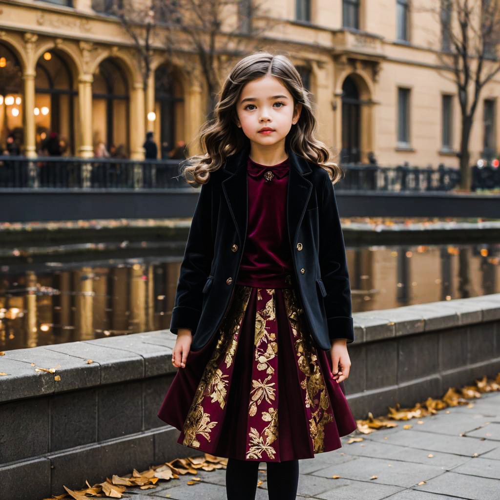 Chic Christmas Look for Young Girls