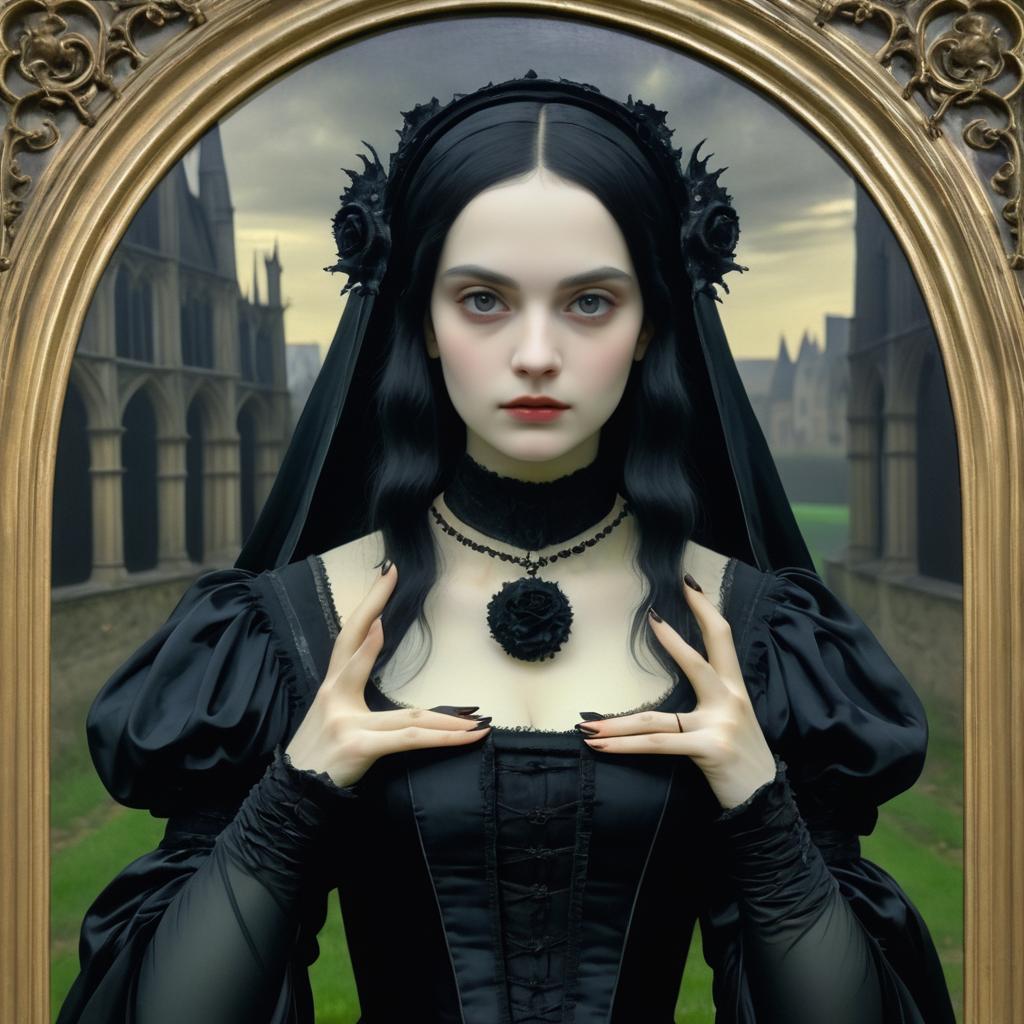 Distorted Gothic Painting with Fused Features