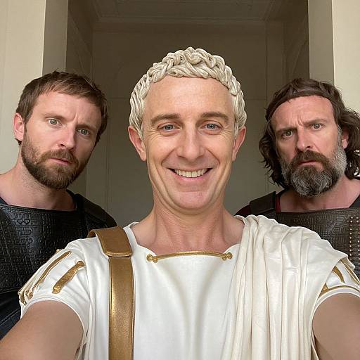 Julius Caesar and Brutus Selfie