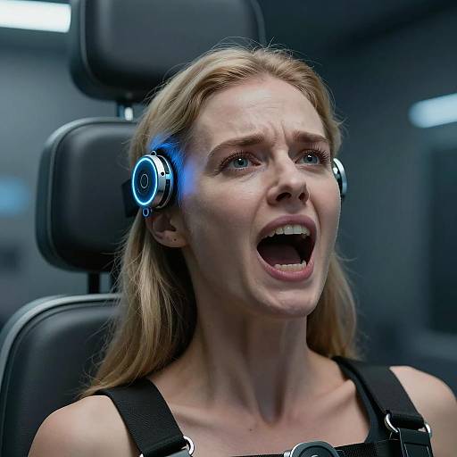 Futuristic Restraint Chair Close-Up