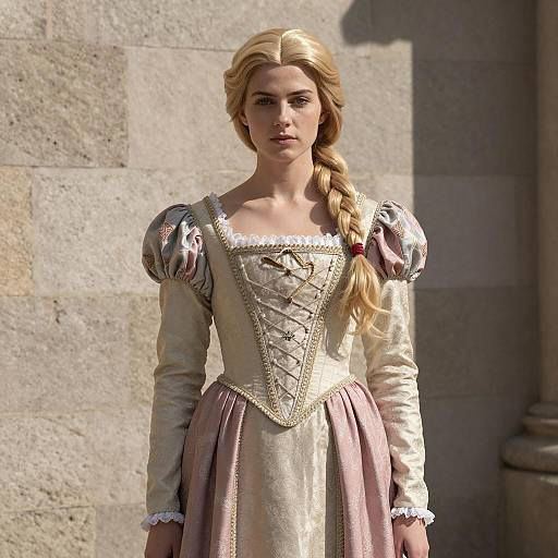 Young Woman in Renaissance-Style Dress
