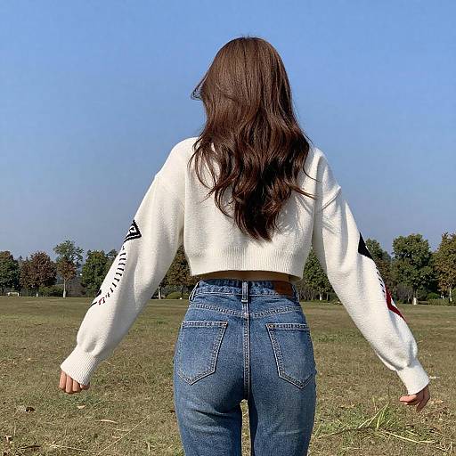 Young Woman in Grassy Field